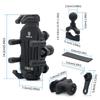 Motorcycle Phone Holder with Vibration Dampener & Secure Lock, Anti-Theft Motorcycle Phone Mount Handlebar Phone Holder