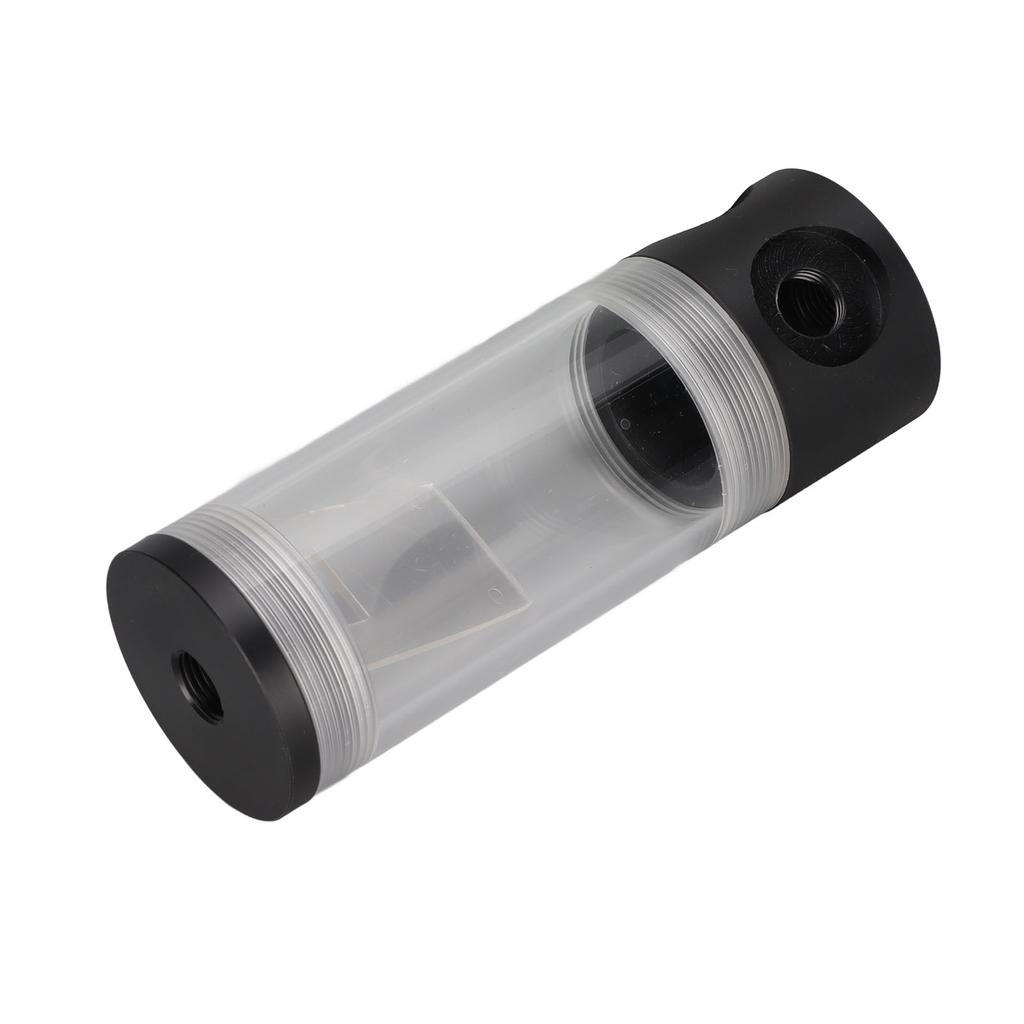 Water Cooling Reservoir 50mm 2.0in Diameter G1 4 Thread 4 Holes POM Material 14cm 5.5in CNC Processing PC Cooling Tank