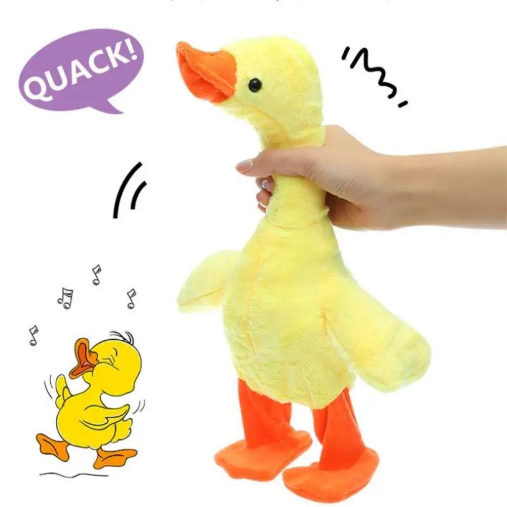 Multifunctional Walking Plush Duck Electric Singing Duck Baby Toy Talking Duck Toy  Baby Toys