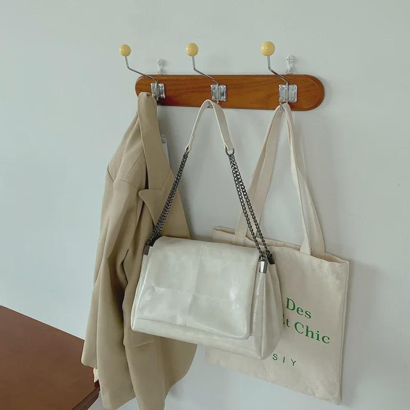 Geantă Tote cu Lanț de Modă de Lux pentru Femei - Geantă de Umăr de Mare Capacitate pentru Toamna/Iarna 2025