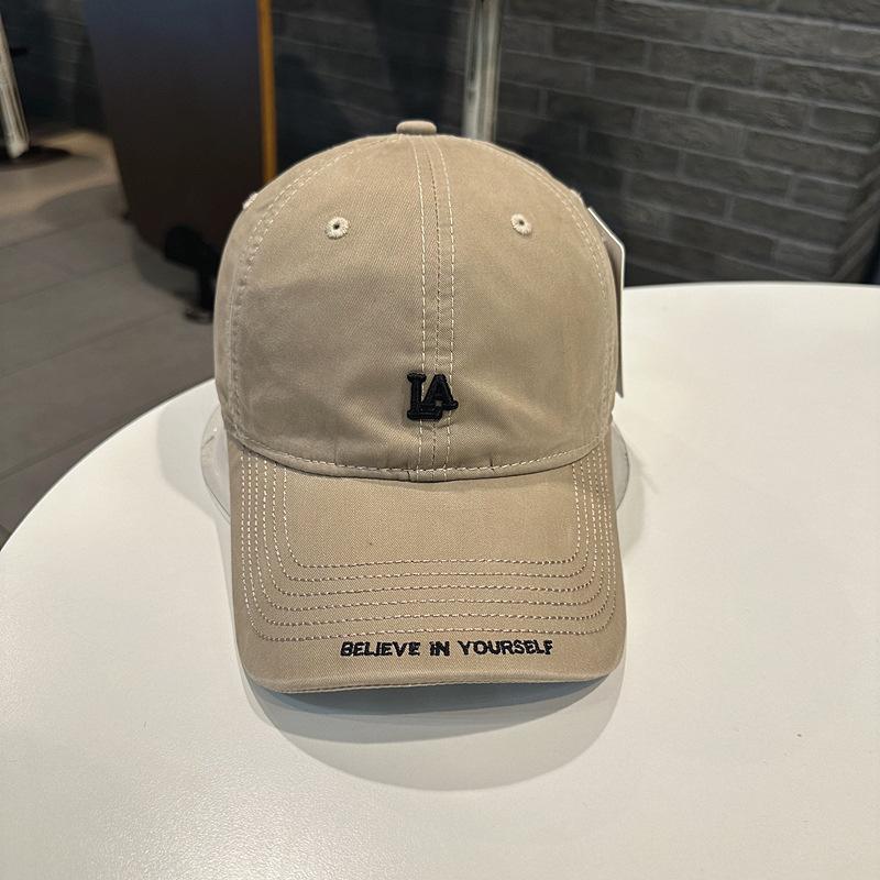 Small letter embroidery simple versatile soft top baseball cap children casual fashion cap men