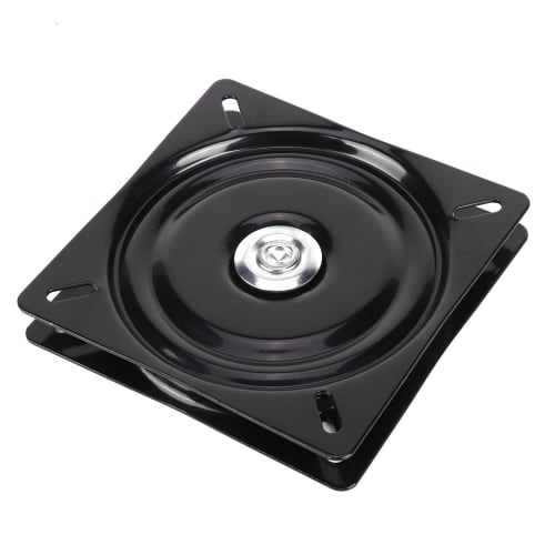 aleawol Set of 2 160mm Chair Swivel Plates, A3 Steel Swivel Plates, 360 Degree Swivel Chair Replacement for Chair Fixtures (6-inch, Black)