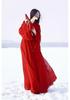 Wei Jin Hanfu: Women's Ancient Costume, Knight Style, Wide Sleeves, Elegant Red Fairy Design