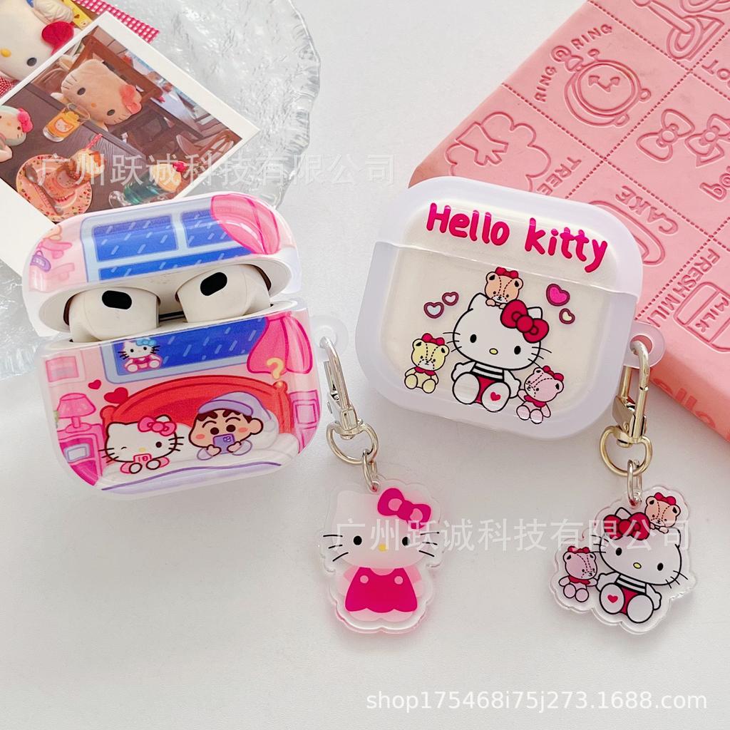 KT Cat, Suitable for Apple Bluetooth AirPods Pro Protective Case AirPods 1 Generation Earphone Case 1/1 Generation Pro1