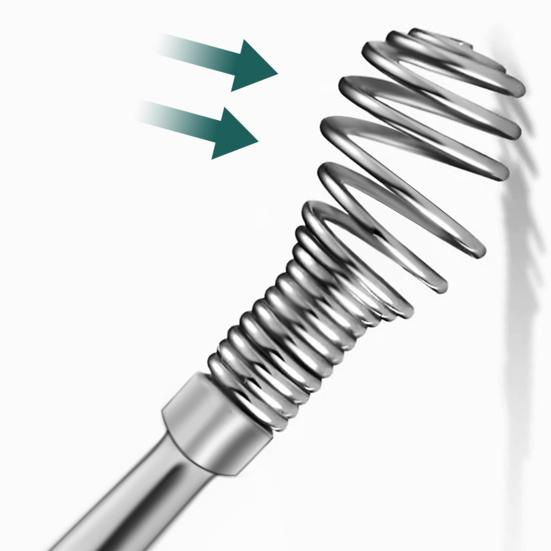 6-Piece Stainless Steel Ear Pick Set Spiral Ear Cleaner Tools with Faux Leather Case Home Ear Care Kit for Home Travel