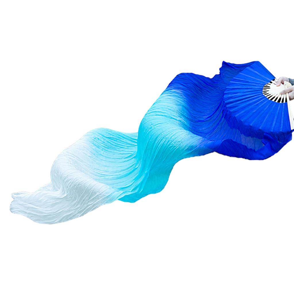 Professionele Nepzijde Buikdans Waaier Sluiers Elegante Lange Danswaaier voor Dansliefhebbers Leraren Studenten 150cm