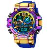 UTHAI CQ254 Fashion Sports Electronics Watch Colorful Night Light Man Watch Waterproof Multi Functional Clock Watches for Man