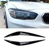 Car Styling Headlight Eyelids Chrome Trim Cover Black