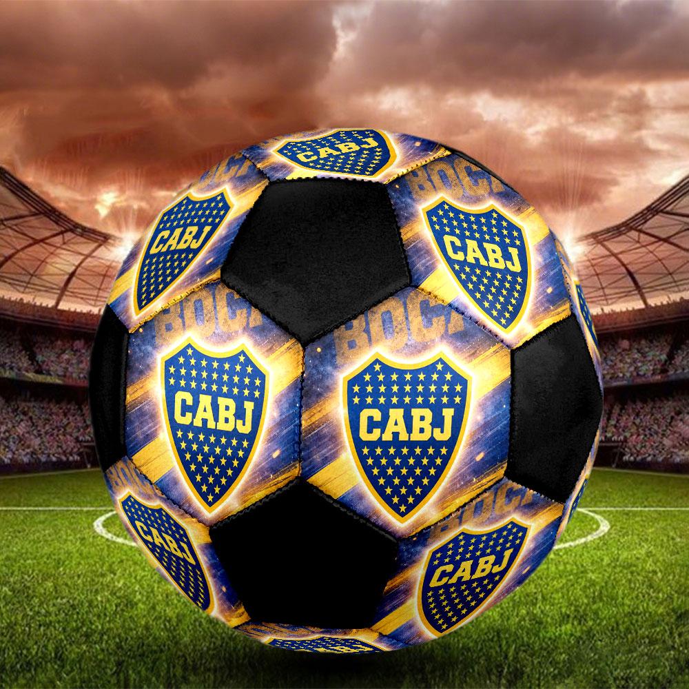 1pc Boca Juniors Soccer Ball Size 5 Indoor Soccer Ball Fashion Colorful Backyard Game - Great For Sports Fans Gift HE11