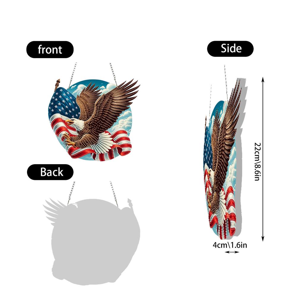 3D Creative American Flag And Painting Wall Hanging Living Room Wall Hanging Home Decoration