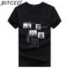 BITCED Cotton Short Sleeve T-shirt Men's Fashion Loose Half Sleeve Shirt Printed Compassionate Shirt