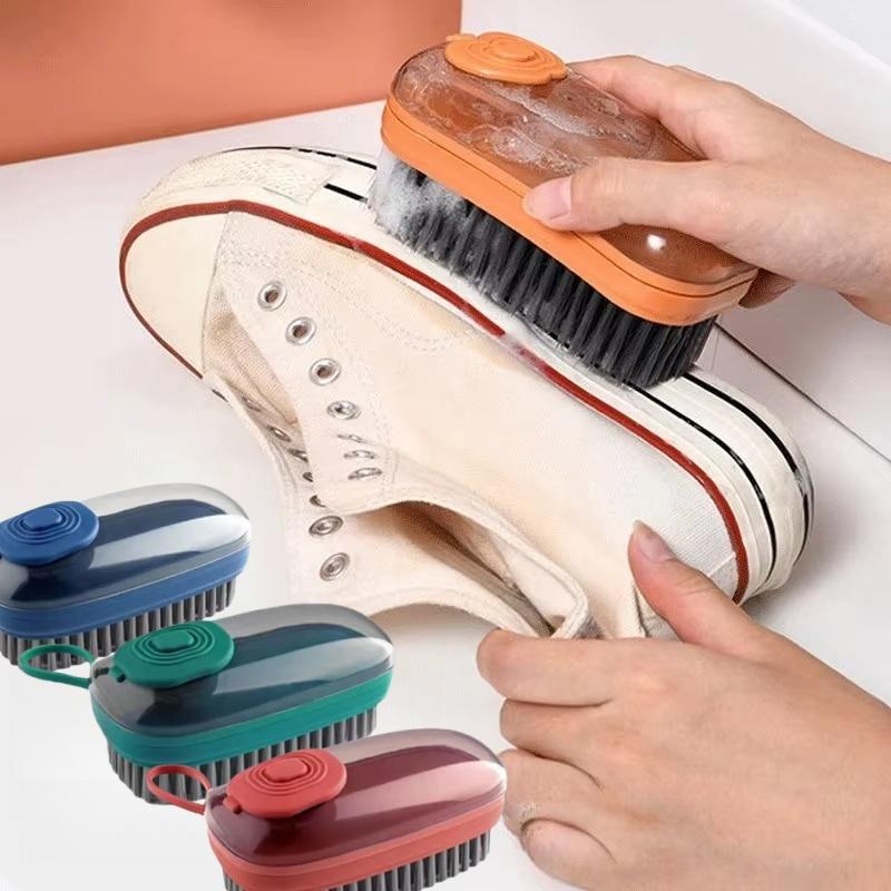 Automatic Liquid-filled Washing Brush Clothes & Hats Cleaning Brush Multi-functional Household Washing Brush Supplies