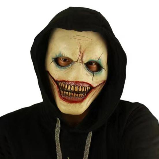 Halloween Clown Face Guard Universal Size Role-Playing Cosplay Face Guard Headpiece Horror Themed Party Props