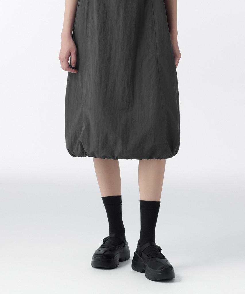 Musinsa Standard Woman Women'S Nylon Cutout Long Dress [Dark Grey]