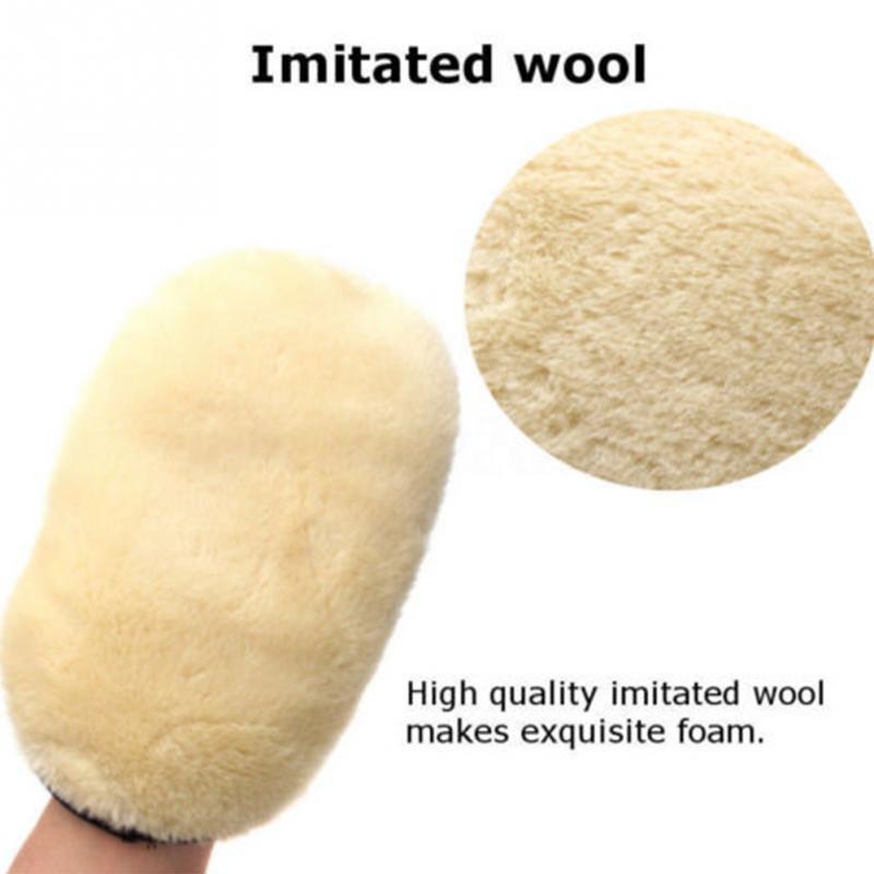 Car Cleaning Sponge Glove Microfibre Wash Mitt Gloves for Automotive Kitchen Homes Cleaner Wool