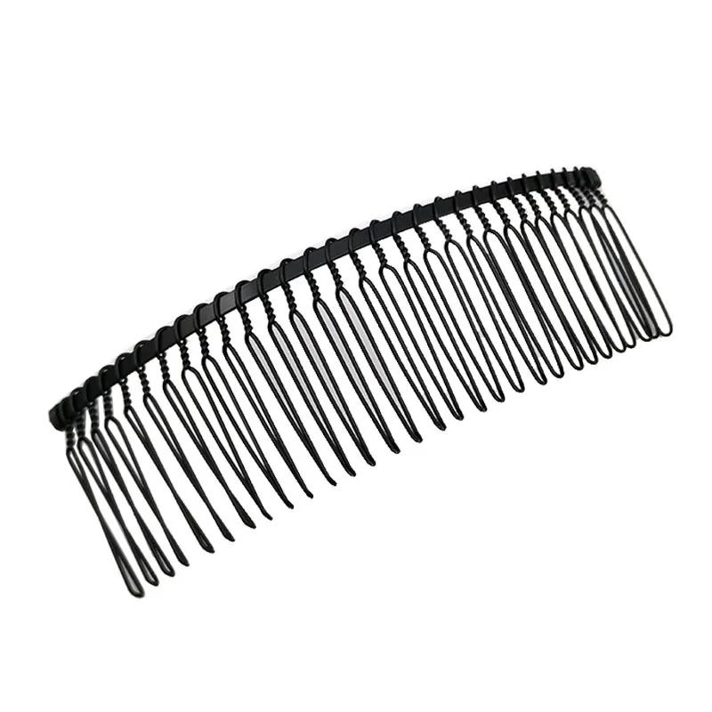 5 PCS Peignes à Cheveux 12/15/20/25/30 Dents Supports Vides Peignes à Cheveux en Métal Base Pour Accessoires Capillaires Fabrication de Bijoux Ornement