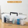 6 Grids Data Cable Storage Case Clear Plastic Office Desktop Sundries Organizer Earphones Mouse Charging Cable Storage Organizer