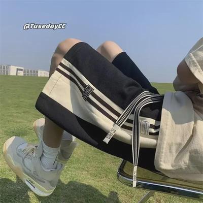 Men's Summer Fashion Loose Basketball Shorts - Casual Beach Sports Style for Teens