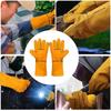 Weiche Schweißerhandschuhe Hitzebeständige Lederarbeitshandschuhe Gartenarbeit Sicherheitshandschuhe Autofahren