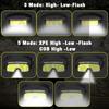 Super Bright COB LED Head Flashlight  USB Rechargeable Headlamp with Built in Battery Headlights for Camping Fishing Outdoors