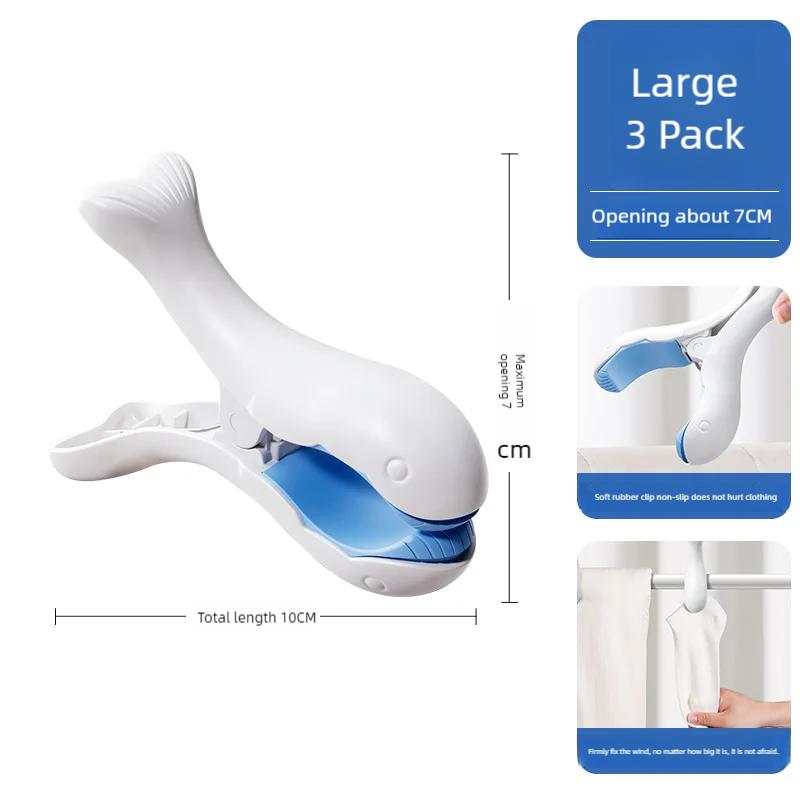 Windproof Drying Blanket Large Clip Clip Clothes Drying Clip Strong Large Household Plastic Drying Clip Clothes Fixing Device