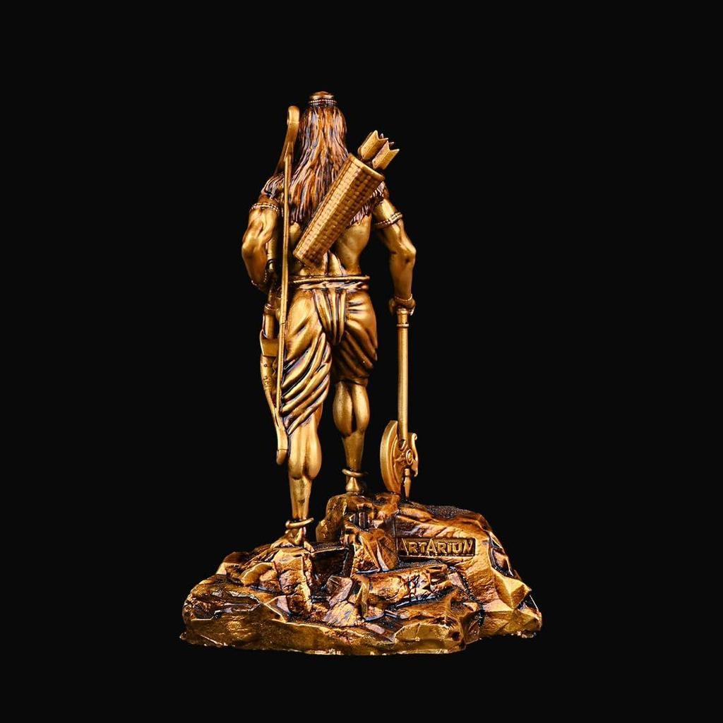 Parashuram Idol for Car Dashboard and Home Decor, Vishnu Parashuram Avatar Murti Statue for Puja, Office Table, Puja Room, Mandir