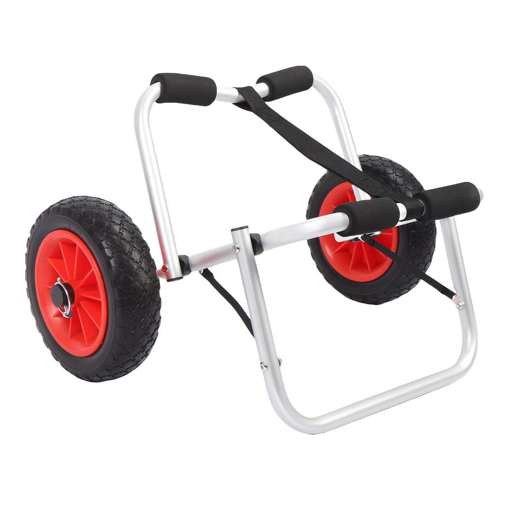 Kayak Cart Trolley with 10 Inch Solid Airless Tires Wheels Folding Universal Boat Dolly Canoe Transport Carrier for