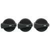 702-5401 A/C Heater Control HVAC Knob Compatible with Peterbilt 330 335 357 367 375 379 384 386 387, Replaces 121-0001-000 1210001000 3 Pack- Blower