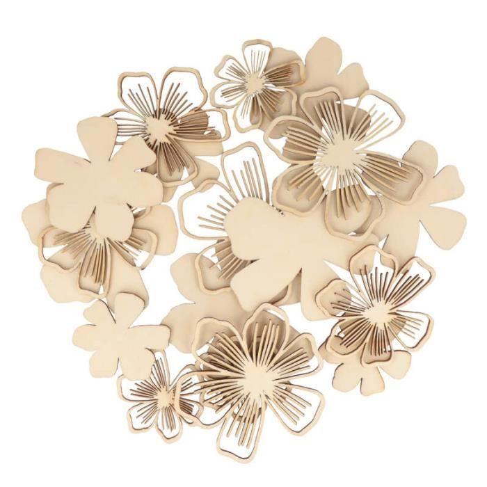 18 Silhouettes - Good vibes - Fleurs - Bois