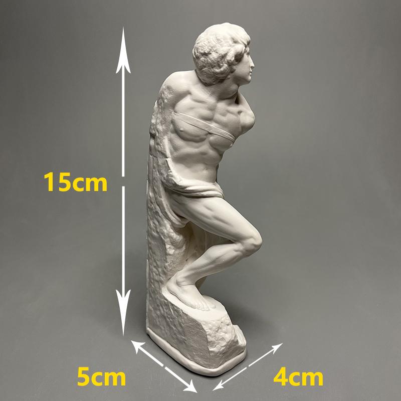 

Creative Michelangelo Plaster Sculpture High White Art Figure Statue Living Room Office Ornament Interior Aesthetic Decoration чистый белый