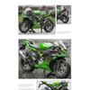 1/12 Kawasaki 600cc Niaja ZX6R Alloy Motorcycle Model Simulation Diecast Metal Street Motorcycle Model Children Toy Gift