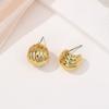 Fashion earrings hot-selling gold retro exaggerated stud earrings vacation style geometric earrings big earrings
