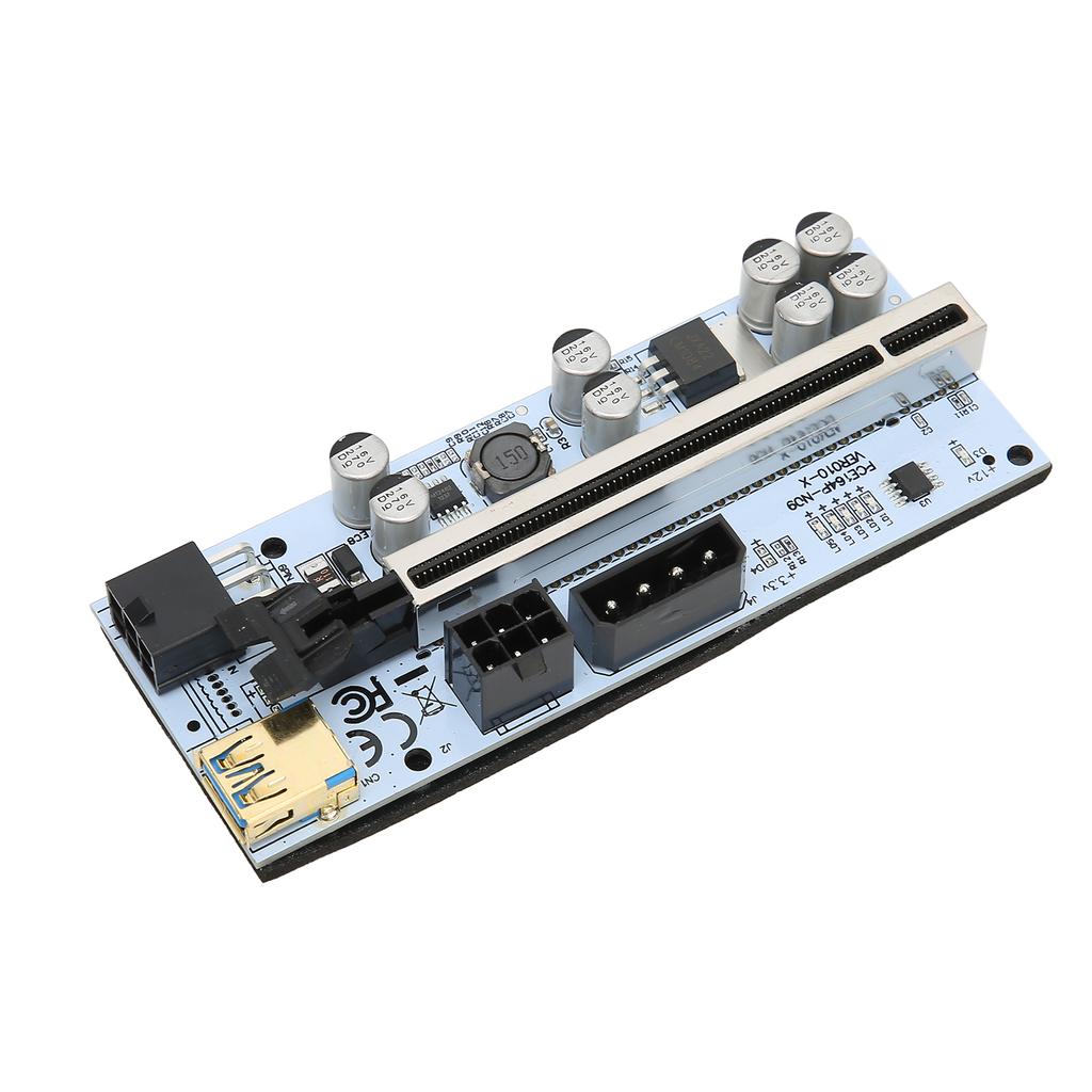 PCIE Riser Card 8 Firm Capacitors Strong Anti Interference GPU 1X to X16 for Windows 7 for Windows