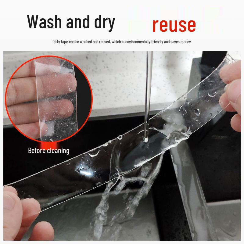 High-Viscosity Nano Double-Sided Traceless Adhesive Tape - Transparent, No-Trace, Ideal for Car, Glass, and Wall Applications