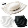 Ring Earring Storage Plate 3D Printed Soap Dish, Minimalist Wave Design Bathroom Holder, Compact Dish for Travel Shower Tray Bathroom, Kitchen