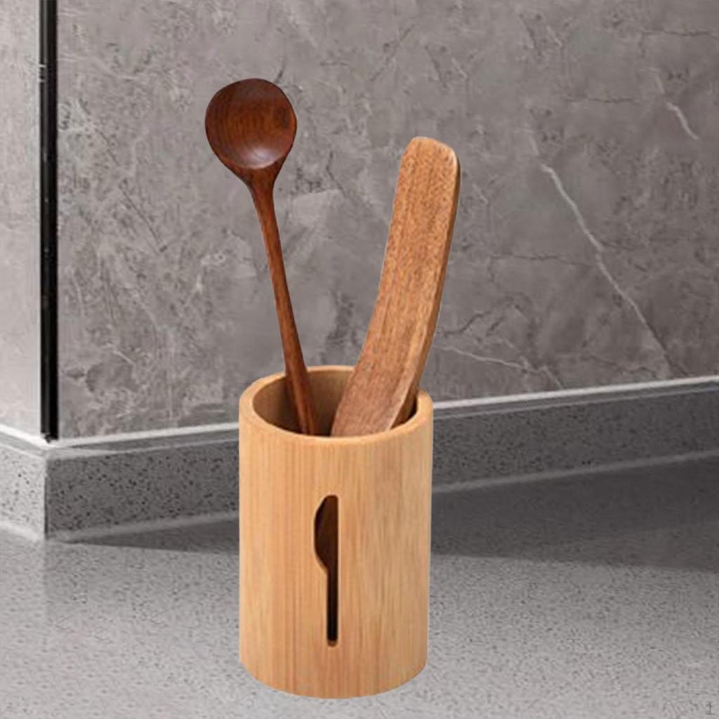 Bamboo Cutlery Storage Organizer for Kitchen And Dining
