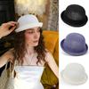 Heren Klassieke Strooien Bowler Hoed dames Zomer Ademende Derby Pet Vintage Ronde Top baret Panama Hoed dames Casual Jazz Zonnehoeden