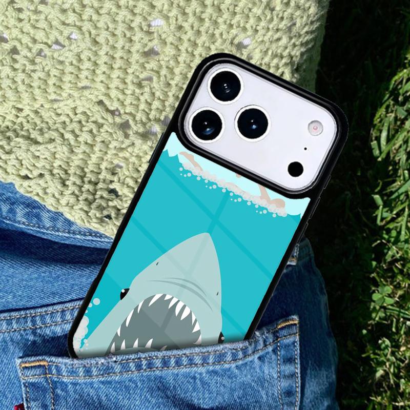 Love Shark soft Phone Case For iPhone 17 AIR 16 Pro Max 15 14 Pro 11 12 13 Shockproof Silicone Cover