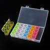Nail Art Storage Box 24compartment Slot Organizer Storage Beads Container Adjustable Jewelry Storage Box Rectangle Case TMZ