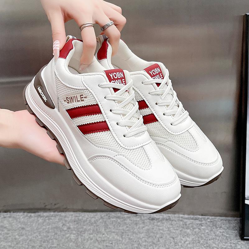 Forrest Gump Women's Shoes Casual Feet Small Platform Sneakers 2025 New Summer Mesh Breathable Dad Shoes Are Not Tired