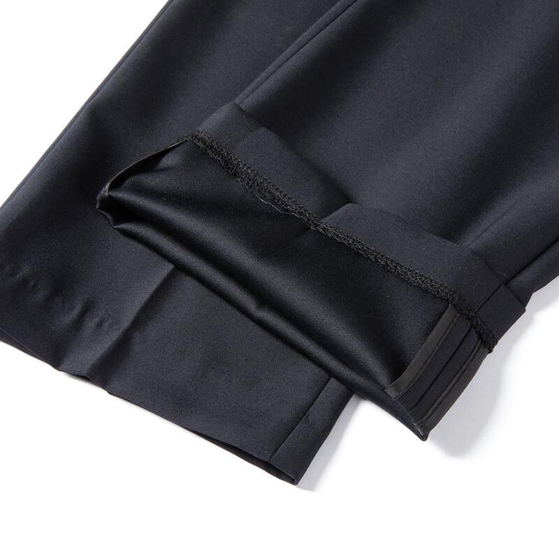 MONTAGUT Men's Worsted Wool Blend Straight-Leg Dress Pants