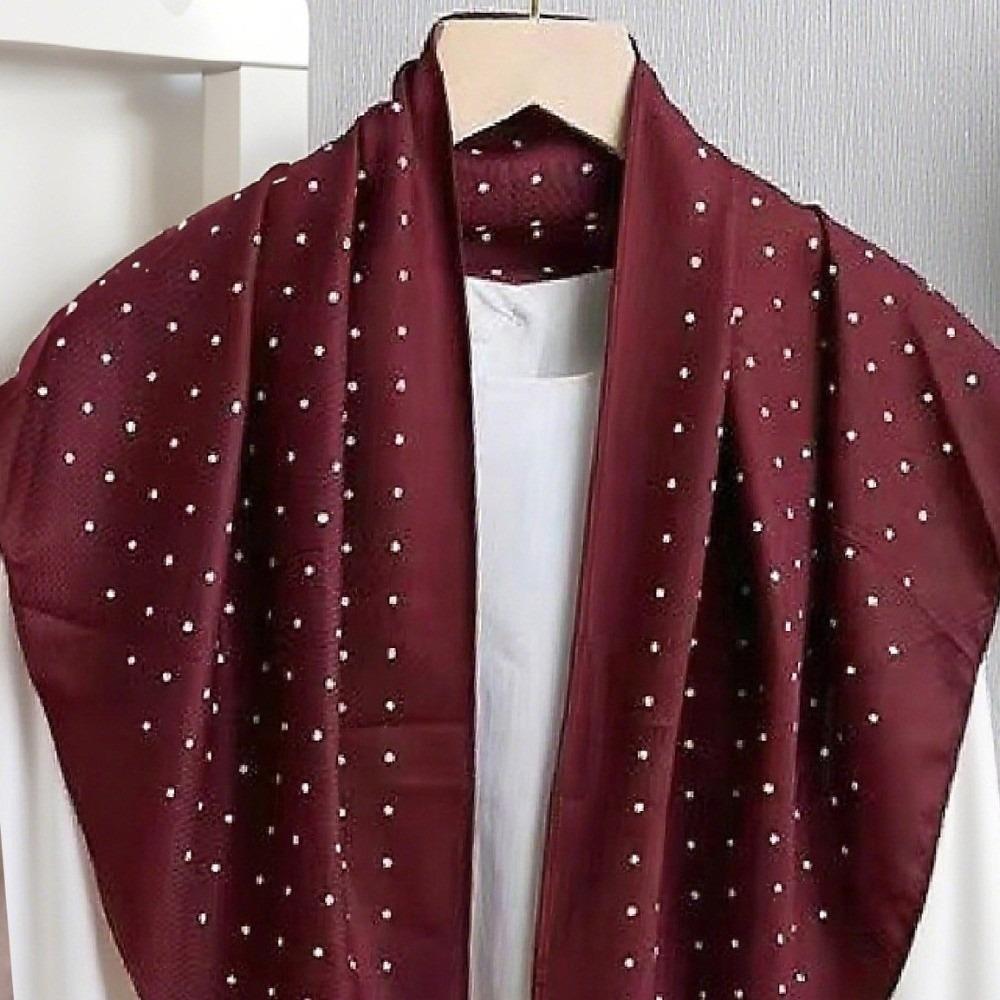 

Triangular Shape Polka Dot Head Scarf Polyester Jeans Waist Belt Waist Tying Scarf Spring Summer