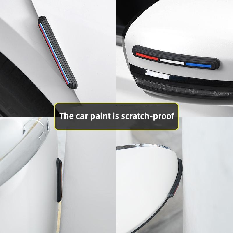 4 Stück Auto Rückspiegel Türschutz Kantenschutz Puffer Zierleiste Schutzleiste Auto Kratzschutzleiste