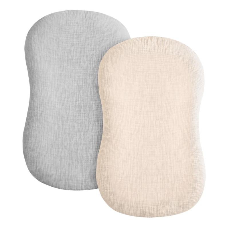 2Pcs Comfortable Baby Cot Sheet Babynest Lounger Sleeve Newborns Toddlers Bassinet Case Breathable Travel Bedsheet