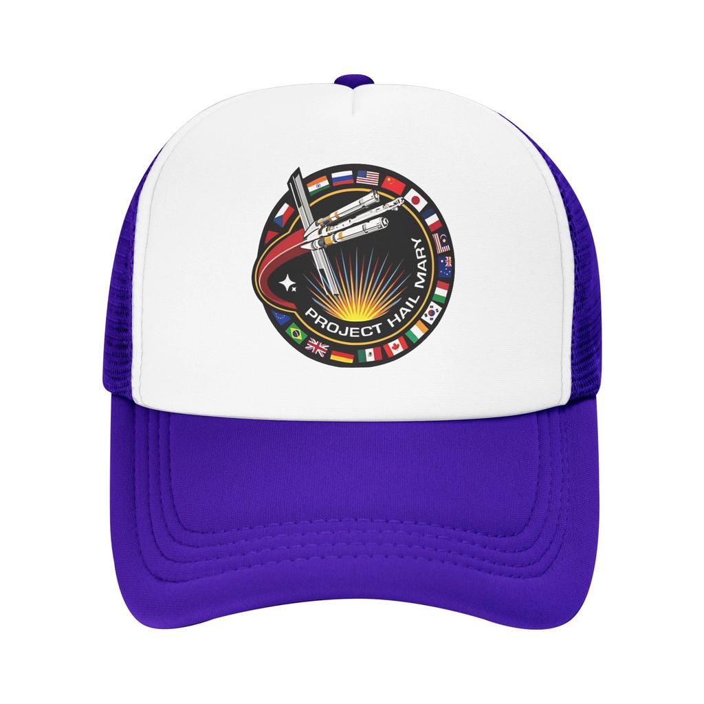 Project Hail Mary Missions-Aufnäher Trucker-Kappe Papa-Hut Sonnenkappen Sonnenkappen Atmungsaktive Snapback-Kappen Netz-Baseballkappen Sommer