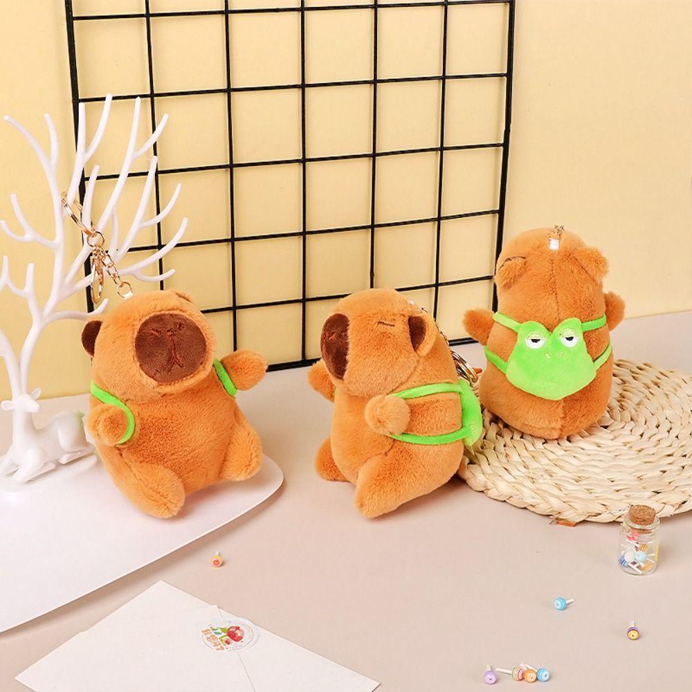 Capybara Capybara Plush Pendant Simulation Capybara Plush Toy Simulation Capibara Keychain  Unisex