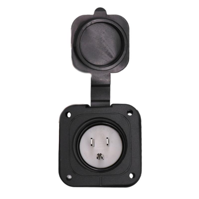 RVs Power Cord Plug Inlet 125V 15 AMP NEMA 5-15 Boat Truck Marine Shore Trailer