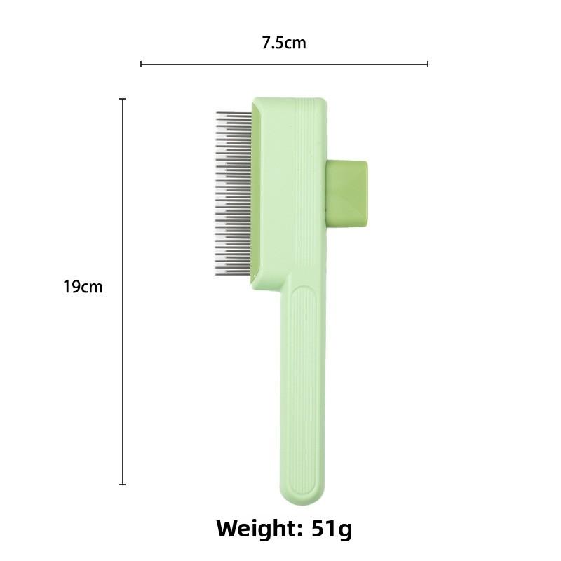 Grzebień dla kota, Jedno kliknięcie, aby rozczesać i usunąć sierść, Samoczyszczący grzebień dla kota, Magiczne narzędzie do czesania sierści psa