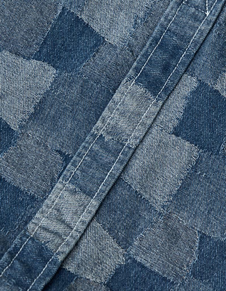 Lores Mosaic Denim Tote Bag - Blue
