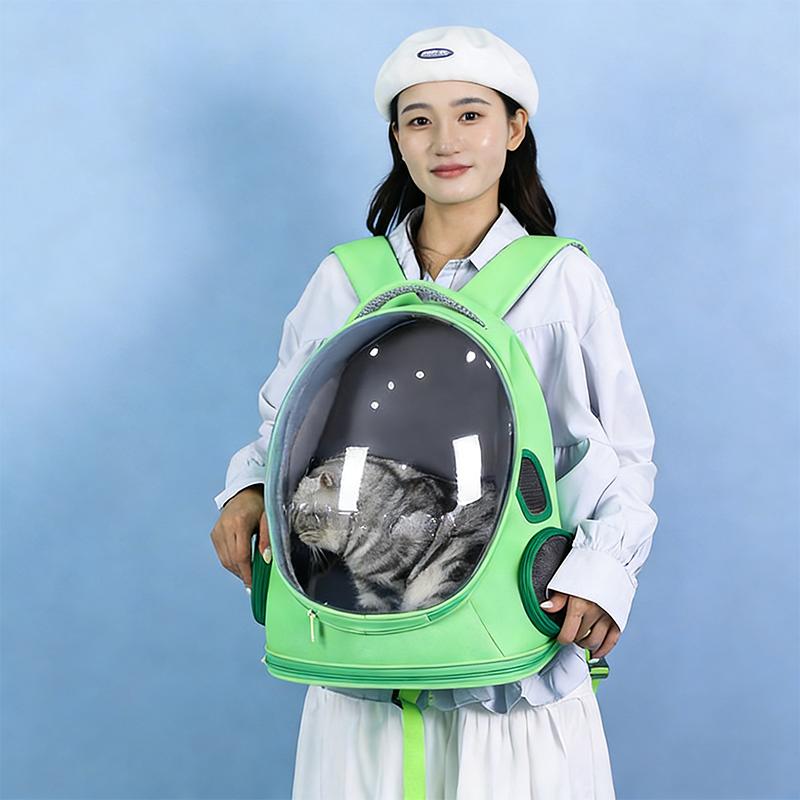 Portable Breathable Cat Backpack, Scratch Resistant Oxford Cloth Pet Bag, Foldable Outdoor Travel Pet Carrier